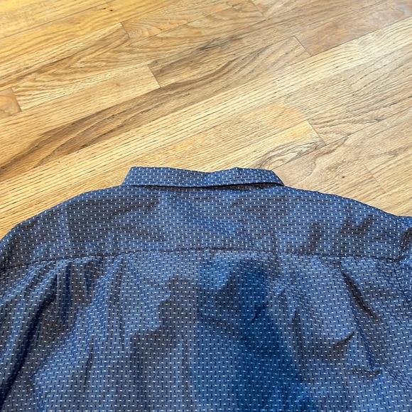 Haggar men’s 4x button down dress shirt blue - Picture 6 of 6